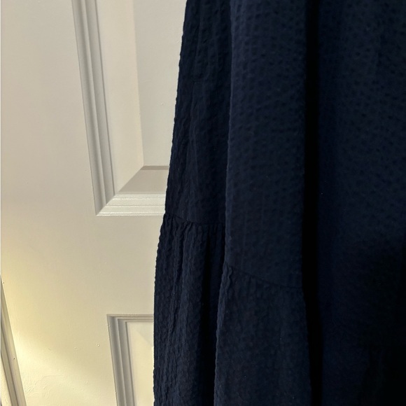 Crown & Ivy One Shoulder MIDI Dress - Navy - Womens Small Preppy Coastal Grandma - Picture 4 of 9